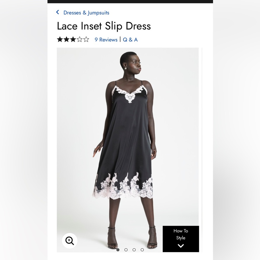 Eloquii lace insert slip dress with matching duster